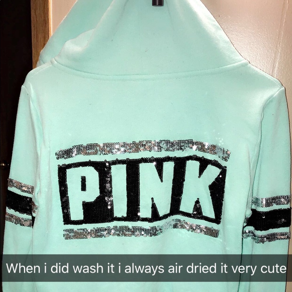 PINK VS ZIP UP! Wore 1x